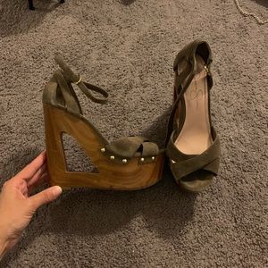 Jessica Simpson wood wedges